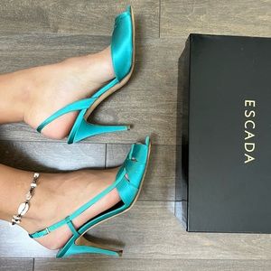 Silk Escada high heels